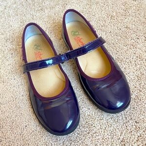 Naturino | Pavia Patent Leather Mary Janes | Dark Purple | Size 29 EU (12 US)